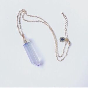 Angel Aura Crystal Quartz Necklace